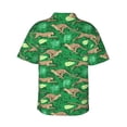 thumbnail image 3 of Picia Leopard Print Gentle Cotton Regular Fit Short Sleeve Casual Hawaiian Shirt for Men-Large, 3 of 9