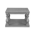thumbnail image 6 of Oufan 43.5” Rectangular Coffee Table with Storage Shelf, Farmhouse Wood Center Table for Living Room, Modern 2-Tier Tea Table with Open Shelf, Gray, 6 of 6