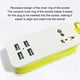 thumbnail image 4 of Seitruly Regleta de escritorio con ranura USB, toma de corriente eléctrica versátil y ligera, toma de corriente USB Electrónica miscelánea blanco B, 4 of 6