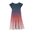 thumbnail image 3 of RXIRUCGD 2025 Vêtements d'Été pour Enfants Mode Filles Nouvelle Robe d'Été à Manches Courtes Poches à Volants Col Rond Imprimé, 3 of 4