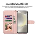 thumbnail image 2 of Galaxy S24,S24 Plus,S24 Ultra 5G Case,Samsung Galaxy S24 Wallet Case, Galaxy S24 Leather Case, Njjex PU Leather Folio Flip Cover Magnetic Closure TPU Shockproof Protective Case Kickstand Strap - Pink, 2 of 6