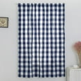 thumbnail image 5 of Bathroom Window Curtain Curtains Country Gingham Window Covering Tier Curtains - Blue 60x120cm, 5 of 9