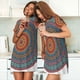 thumbnail image 4 of Easygdp Mandala Camisón de manga corta para mujer, informal, estampado, 4 of 6