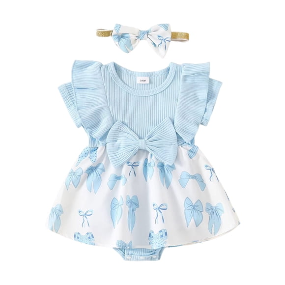 Akiihool Sleeveless Onesies for Baby Girl Baby Boy Girl Bodysuits Short Sleeve Summer Infant Clothes (Sky Blue,3-6 Months)