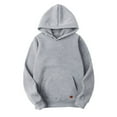 thumbnail image 6 of TAIAOJING Men's Pullover Hoodie Autumn And Winter Casual Loose Solid Hooded Sweatshirt Top, 6 of 6