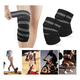 thumbnail image 2 of 1 Par Vendas Para Rodilla Elastica Rodilleras Gym Malubero, Negra con Gris, 2 of 5