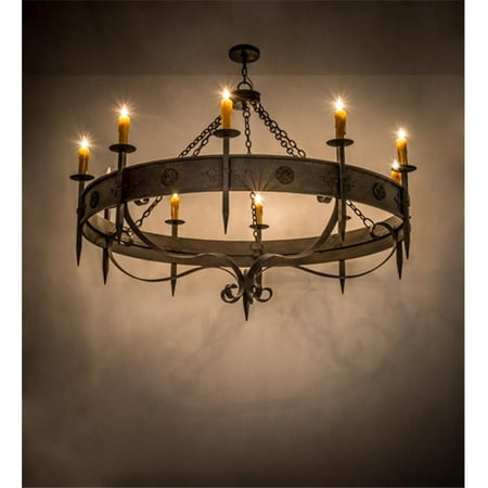 

Meyda 173532 66 in. Calandra 10 Light Chandelier Chestnut