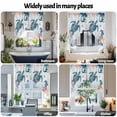 thumbnail image 6 of Swag Curtain Valances Sea Turtle Octopus Swag Valances for Kitchen Windows Ocean Starfish Coral Seaweed Short Topper Curtains Valance Tier Pair for Kitchen Bedroom Living Room Bathroom 28"x36", 6 of 8