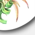 thumbnail image 3 of Designart 'Tropical Leaves Air Plant Succulent On White' Farmhouse Circle Metal Wall Art 36x36 - Disc of 36, 3 of 5