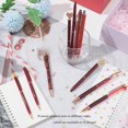 thumbnail image 2 of HAHDAXIA 10 Pcs Stylos à Bille Pailletés Rouges, Stylos d'Écriture Confortables, Stylos Mignons Rétractables en Métal Jolis pour le Journal en Vrac, Encre Noire Pointe Moyenne (1,0 mm), 2 of 6