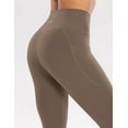 thumbnail image 5 of NANAHuang Women's Workout Leggings with Pockets High Waist Pants 28" Tummy Control Athletic Tights Full Length, 5 of 7
