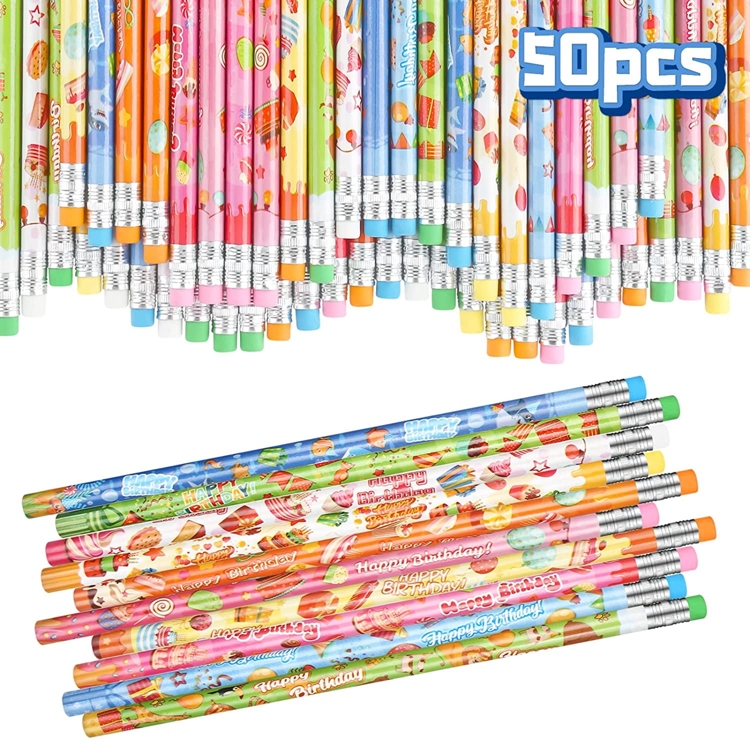 D1355 Birthday Supreme - 36 Qty Package - Happy Birthday Pencils - Exp –  ExpressPencils