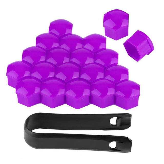Capuchons de Protection Anti-Poussière, 20pcs 17mm Écrou de Roue de Voiture Écrou de Jante de Couverture de Roue de Protection de Vis Élégant et Moderne