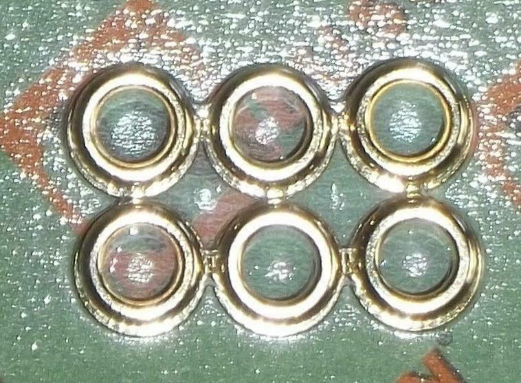 Fender® Vintage Style Gold Strat/Tele Tuners~10mm Conversion Bushings~Brand New