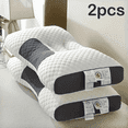 thumbnail image 3 of Pillow for Sleep Apnea, Deep Sleep Pillow, Sleep Apnea Pillow, Ergonomic Pillow for Neck and Shoulder, Pillow for Side, Back, Stomach Sleepers(2 PC), 3 of 5