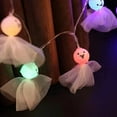 thumbnail image 6 of Halloween Ghost String Lights LED Battery Powered Waterproof Outdoor Lights, Extendable Multicolor Purple Spooky Decor for Garden, Yard, Patio, Bedroom & Holiday Party Decorations, 6 of 8