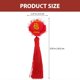 thumbnail image 2 of 6Pcs Kids Hair Clips Tassels Barrettes Red Chinese Children's Hair Accessories, 2 of 4