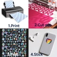 thumbnail image 5 of Uxcell 8.2x5.8" Printable Holographic Sticker Paper, 10 Pack Glossy Rainbow Vinyl Sticker Paper Holographic, Style 1, 5 of 5