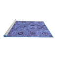 thumbnail image 2 of Ahgly Company Machine Washable Indoor Rectangle Abstract Blue Modern Area Rugs, 7' x 9', 2 of 4