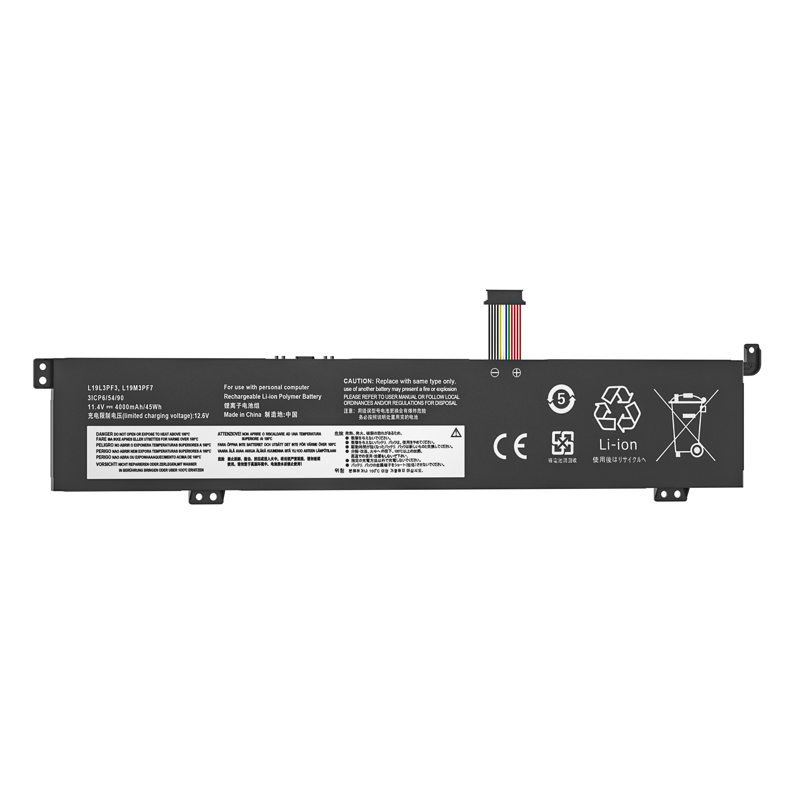 L19M3PF7 L19D3PF4 L19L3PF3 L19M3PD9 Batterie Compatible avec Lenovo Ideapad Creator 5-15IMH05 pour Gaming 3-15ARH05 3i Series 5B10W89836 5B10W89841 5B10W89843 5B10X88614 5B10Z19319