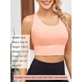 thumbnail image 3 of As Rose Rich Strappy Sports Bra for Women Padded Athletic Yoga Bra, L, 3 of 8