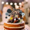 thumbnail image 4 of Adornos para tartas con forma de estrella, confeti, globo, para niñas, niños y mujeres, 12 unidades, 4 of 5