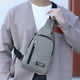 thumbnail image 1 of pstuiky Bolso bandolera pequeño tipo bandolera para el pecho bandolera de hombro bolso de viaje con correa para hombres mujeres y niños con orificio para auriculares, 1 of 6