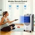 thumbnail image 4 of Costway Remote Controlled Evaporative Air Cooler with Fan and Humidifier, 4 of 10