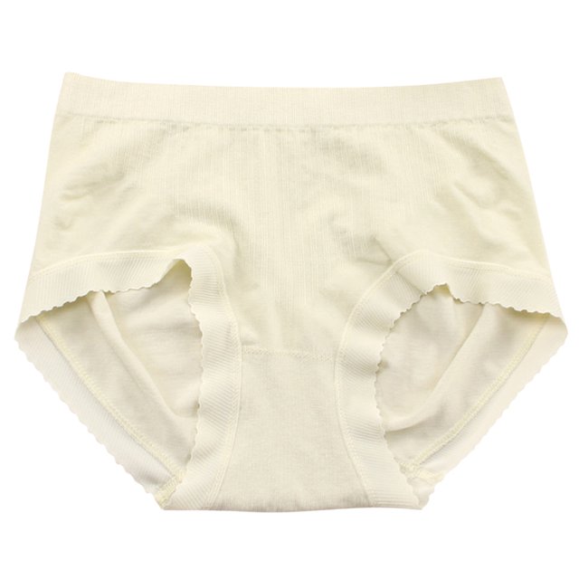 Aayomet Culotte Femme Taille Haute Bikini Unie (Vert, Taille Unique)