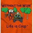 thumbnail image 2 of Funny Hunter Husband Hunting Humor Men's Big & Tall Crewneck Graphic Tee Brisco Brands 3X, 2 of 5