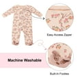thumbnail image 4 of Disney Clothes Baby Girls Quilted Footie Coveralls Winnie the Pooh, Bambi and Marie Printed Onesie (0/3M-6/9M), 4 of 5