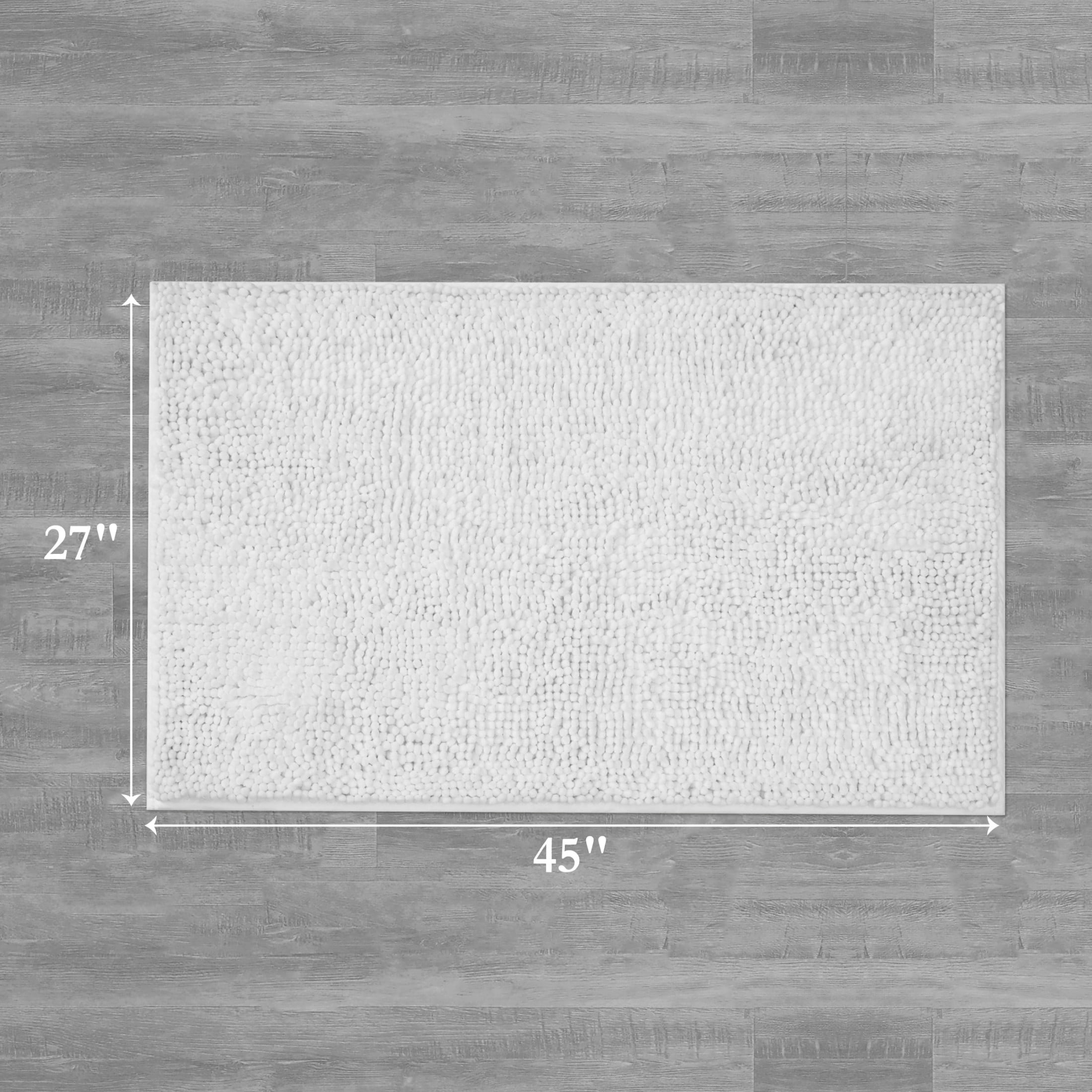 Resort Collection Chenille Plush Loop Bath Mats