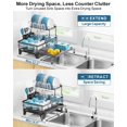 thumbnail image 2 of GSlife Large 2 Tier Dish Drying Rack, Expandable, 2 of 9
