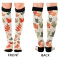 thumbnail image 4 of FORMRS Womens Knee High Socks Casual Long Thick Travel Daily Wear, 1 Pair, Red Autumn Leaves, 4 of 6