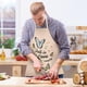 thumbnail image 1 of Easter Home Printing Linen Imitation Apron Kitchen Fouling Multi Functional Apron, 1 of 3