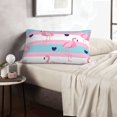 thumbnail image 6 of Zufioo Flamingo1 Print Double-sided Plush Pillow Cover,Decorative Pillow Protector without Pillow Core, Suitable for Sofa, Bedroom, Car-20"x30", 6 of 6