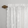 thumbnail image 4 of No. 918 Alison Paire de Rideaux de Cuisine en Dentelle Transparente, 58 "x 24", Blanc, 4 of 10