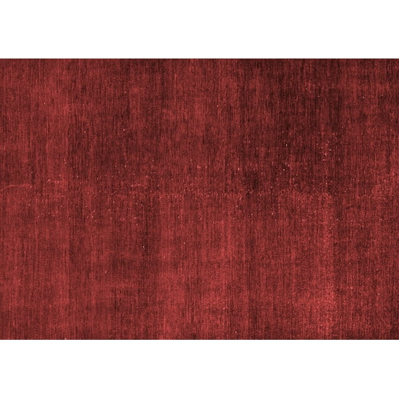 Ahgly Company Indoor Rectangle Abstract Red Modern Area Rugs, 3' x 5'