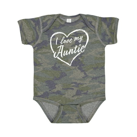 

Inktastic I Love My Auntie in White Chalk Heart Gift Baby Boy or Baby Girl Bodysuit