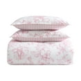 thumbnail image 4 of Laura Ashley- King Comforter Set, Reversible Cotton Bedding with Matching Sham(s), Farmhouse Home Décor (Delphine Pink, King), 4 of 9
