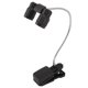 thumbnail image 2 of Luz LED con Clip de doble cabeza, luz de abrazadera giratoria ajustable de 360 grados con batería para barbacoa, parrilla, lectura, tienda de campaña al aire libre, 2 of 5
