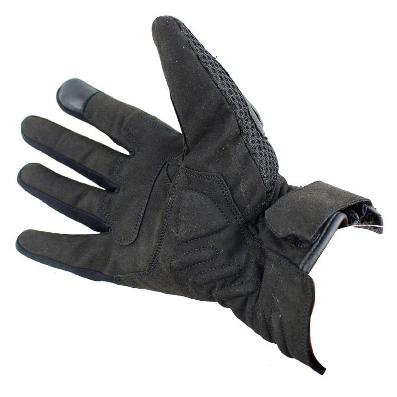 Shelter 1254-L Perrini Pro Biker Motorcycle Riding Genuine Leather Racing Gloves, Large