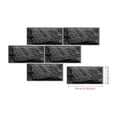 thumbnail image 5 of Tile Stickers 12"x6" Black Brick Decals Vinyl Peel and Stick Kitchen Tiles Wall Decor 6 Sheets, 5 of 8