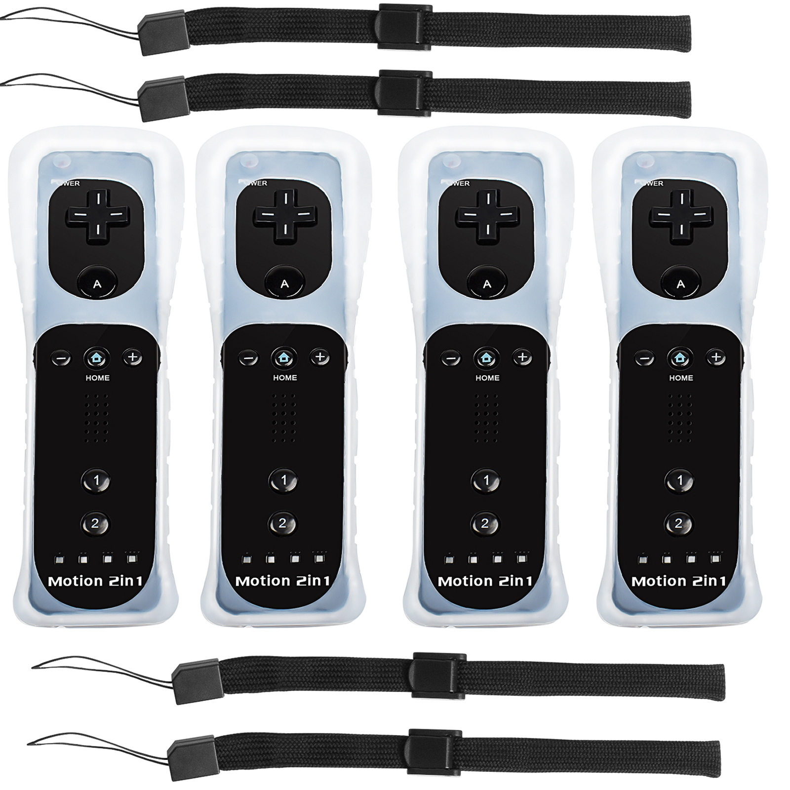 Bonadget 4Packs Nintendo Wii Games Controllers, Remote Controller for
