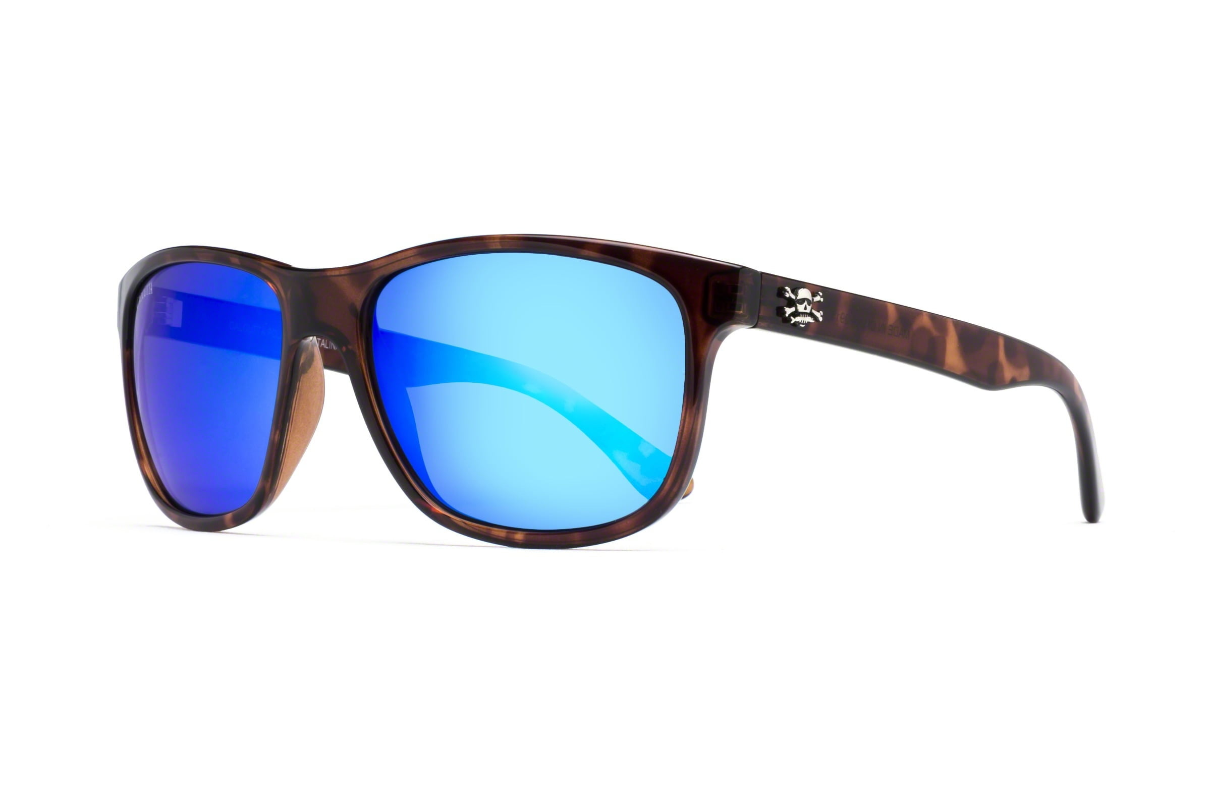 Calcutta R1BM Rip Sunglasses Matte Black Frame Blue Mirror Lens for sale online 