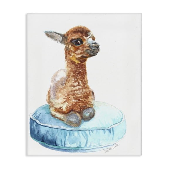 Stupell Industries Eclectic Baby Goat on Pillow Canvas Art, 16 x 20, by Jennifer Redstreake