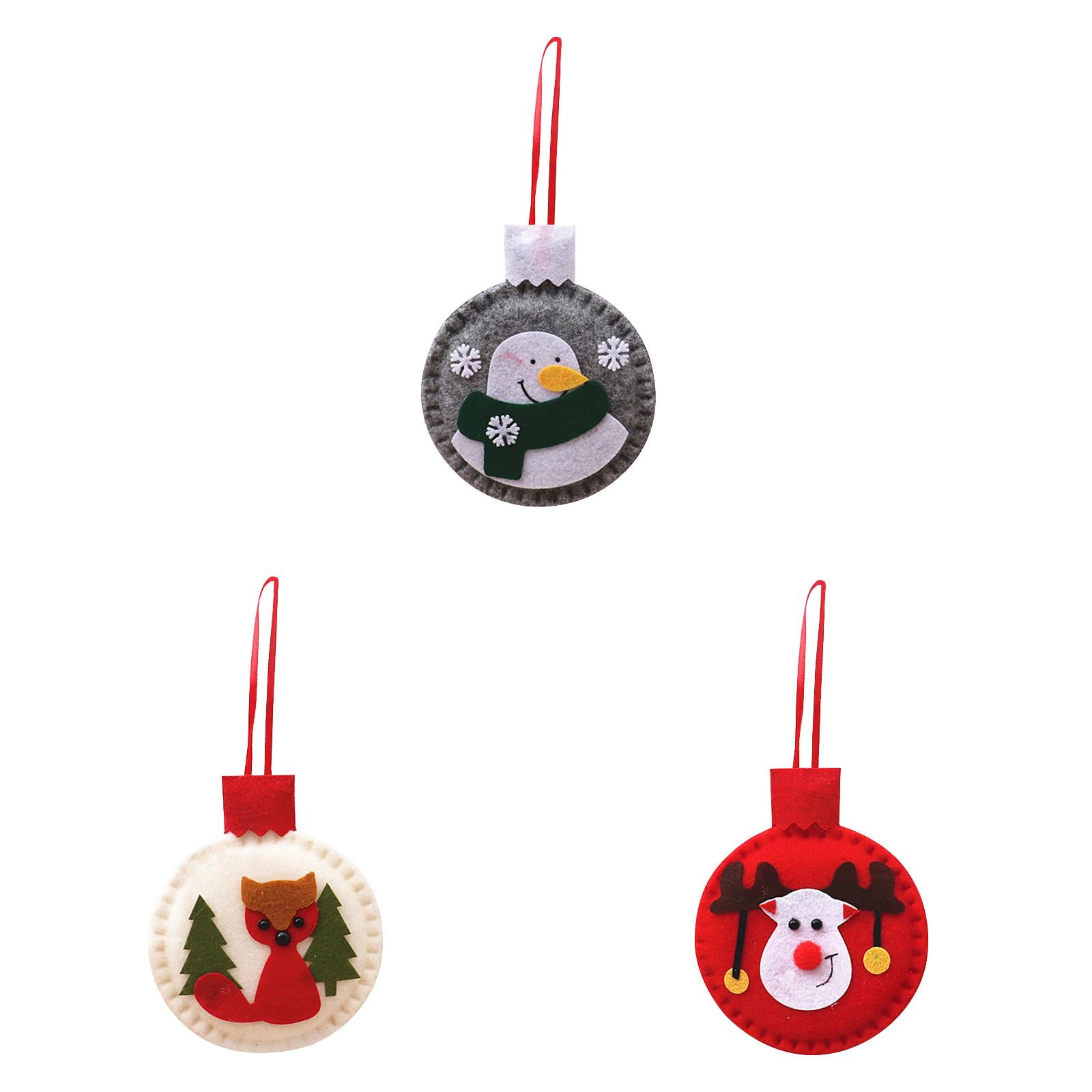 NEGJ Ball FeltA Cloth Pendant Christmas Plush Ornaments Holiday Party