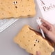 thumbnail image 5 of Bonito estuche de felpa con cremallera, estuche para lápices de galletas de dibujos animados, bolsa de almacenamiento para oficina, escuela, colegio, para niños, niñas, niños, bolsa de cosméticos par TUNC Sencillez, 5 of 5