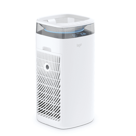 Lago Air Purifier with True H.E.P.A. and Odor-Reducing Carbon Filter, 3-in-1 Dual Filter Suction for Large Rooms