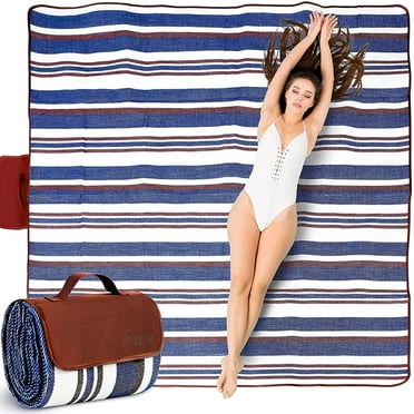 Extra - Large 3 - Layer Picnic Blanket: Waterproof, Foldable, Fits 6, for Camping, Beach & Indoors